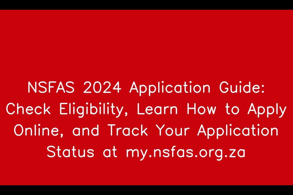 NSFAS 2024 Application
