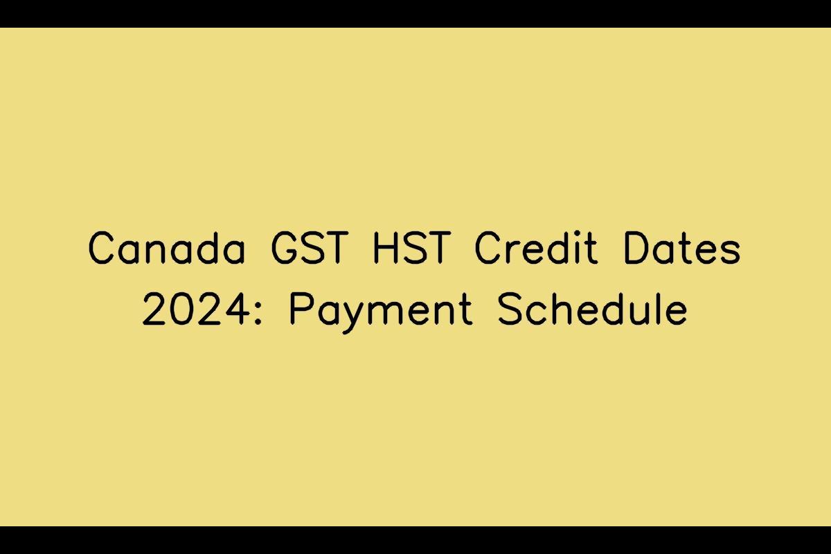 Gst Rebate Dates 2024 Dari Madlin